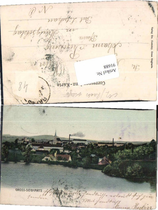 91688,Gross Siegharts Partie um 1900 Raabs