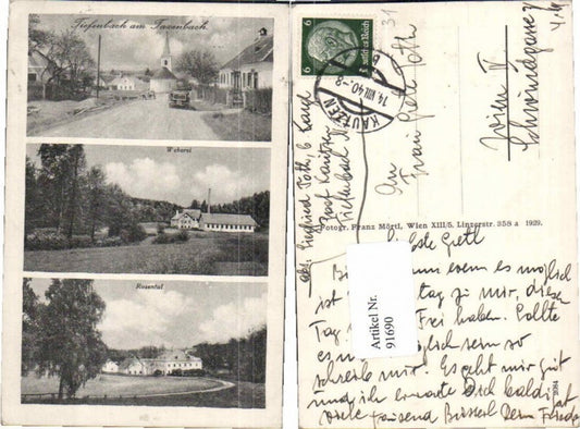 91690,Tiefenbach am Taxenbach b. Kautzen Rosental Weberei