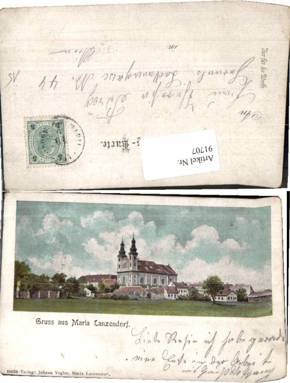 91707,Gruss aus Maria Lanzendorf 1900