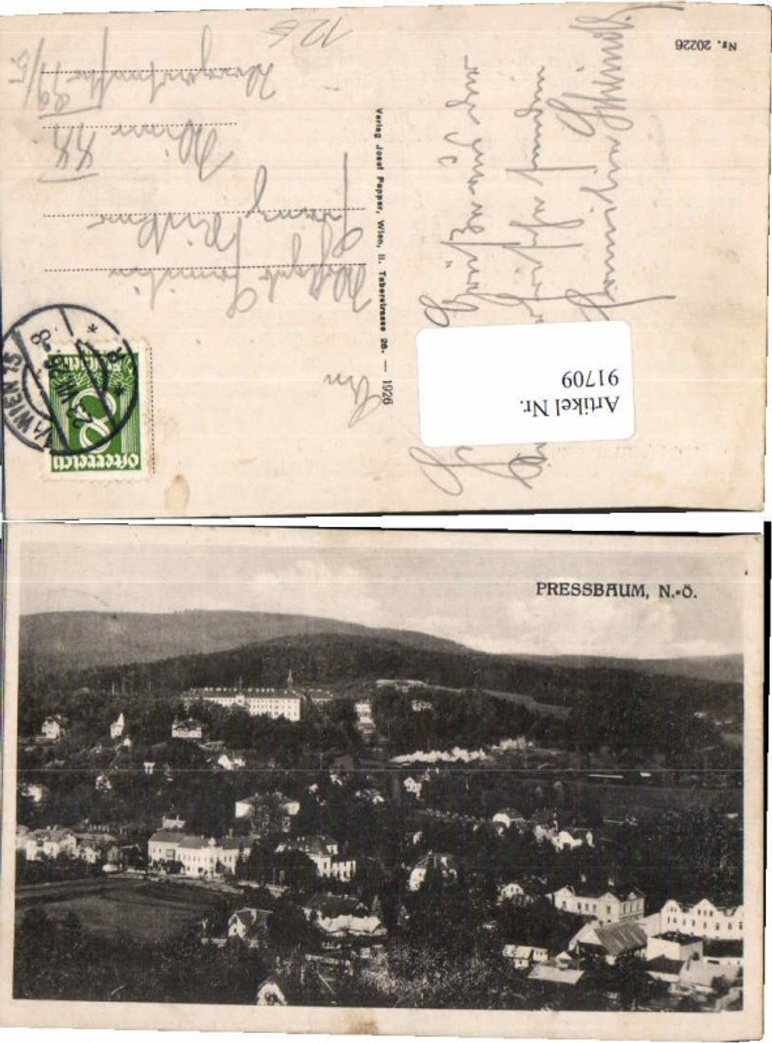 91709,Pressbaum bei Wien 1926