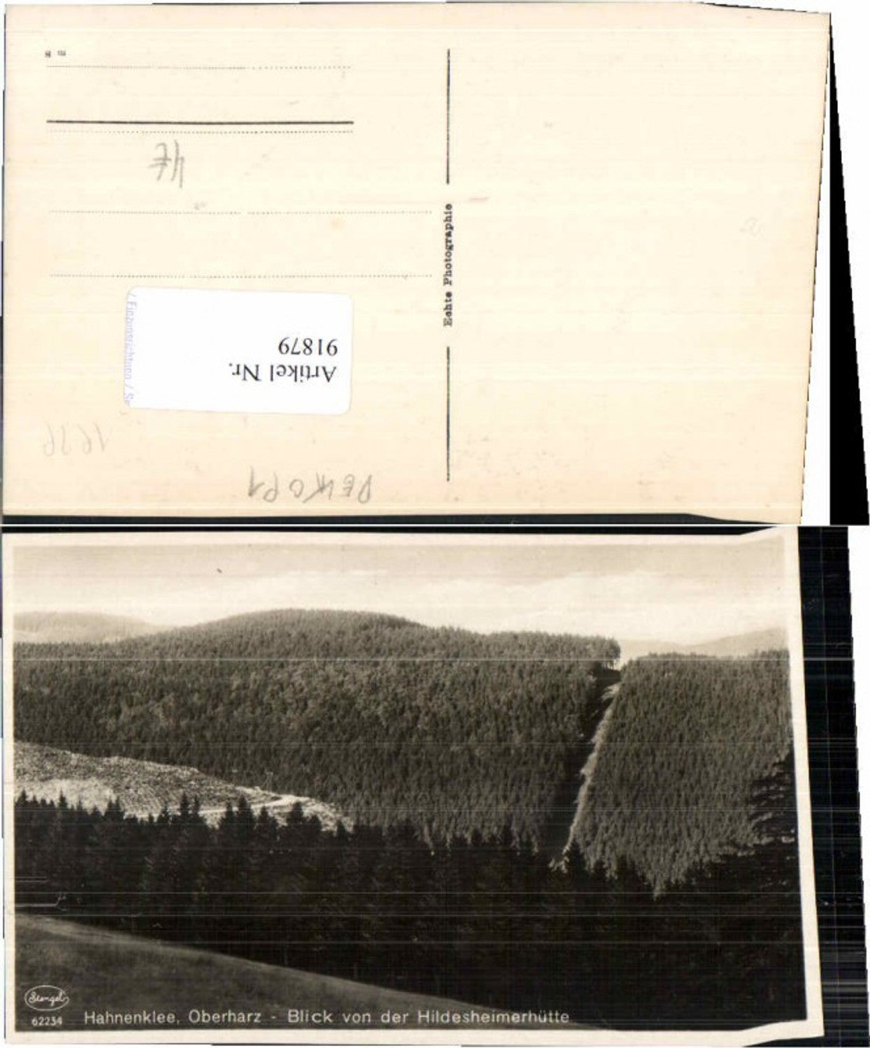 91879,Hahnenklee Oberharz Hildesheimerhütte 1930