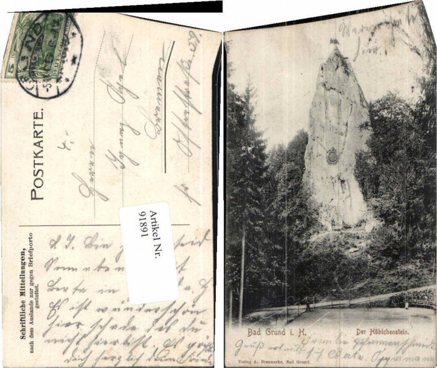 91891,Bad Grund im Harz Hübichenstein 1906
