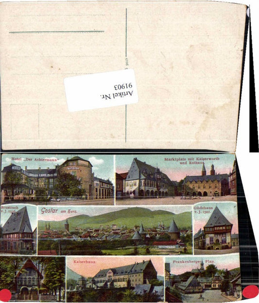91903,Goslar am Harz Mehrbild Markt Kaiserhaus