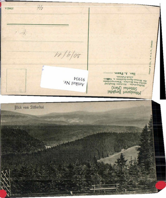 91934,Blick vom Stöberhai im Harz Goslar