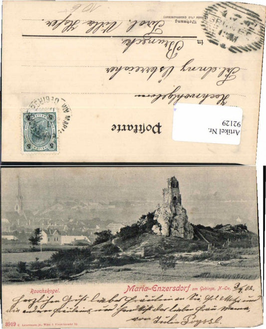 92129,Maria Enzersdorf am Gebirge Rauchskogel 1898