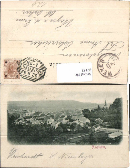 92132,Amstetten Partie am Ortsrand 1899