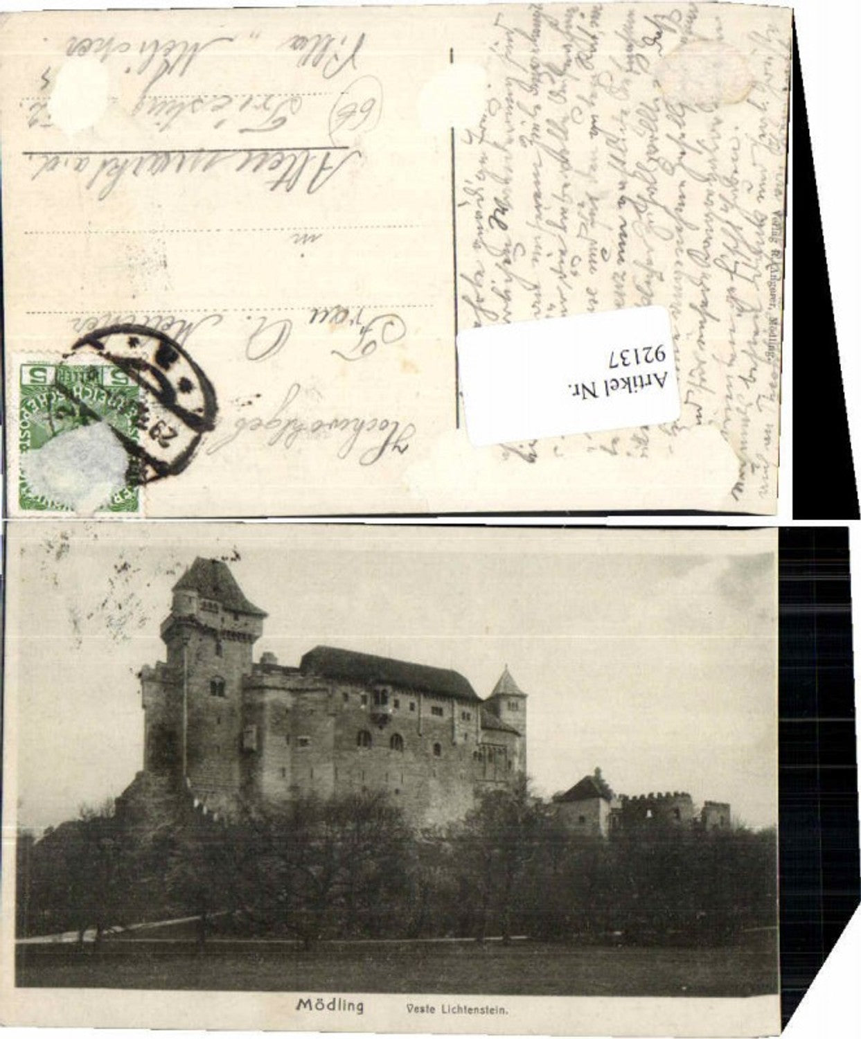 92137, Mödling Fortress Liechtenstein 1910