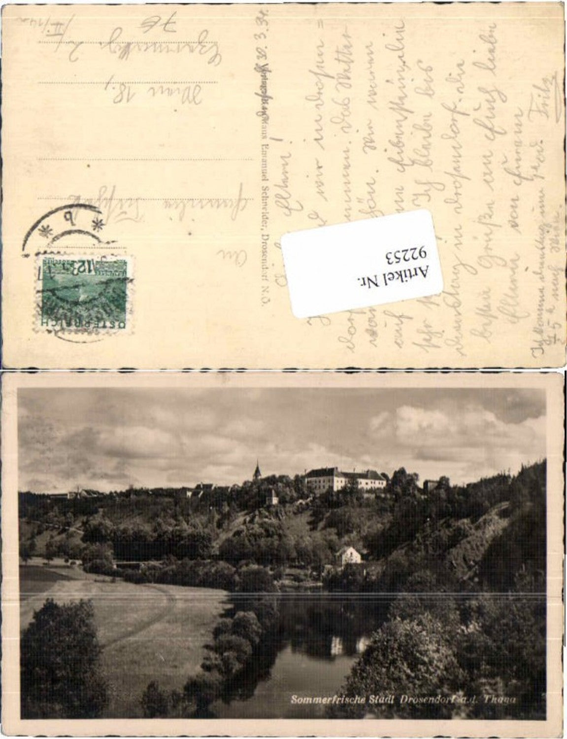 92253,Stadt Drosendorf a.d. Thaya Ortsrand 1930