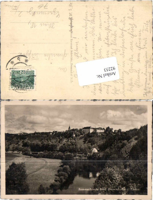 92253,Stadt Drosendorf a.d. Thaya Ortsrand 1930