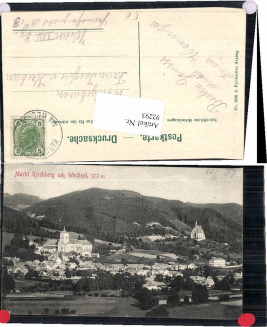 92293,Markt Kirchberg am Wechsel 1907