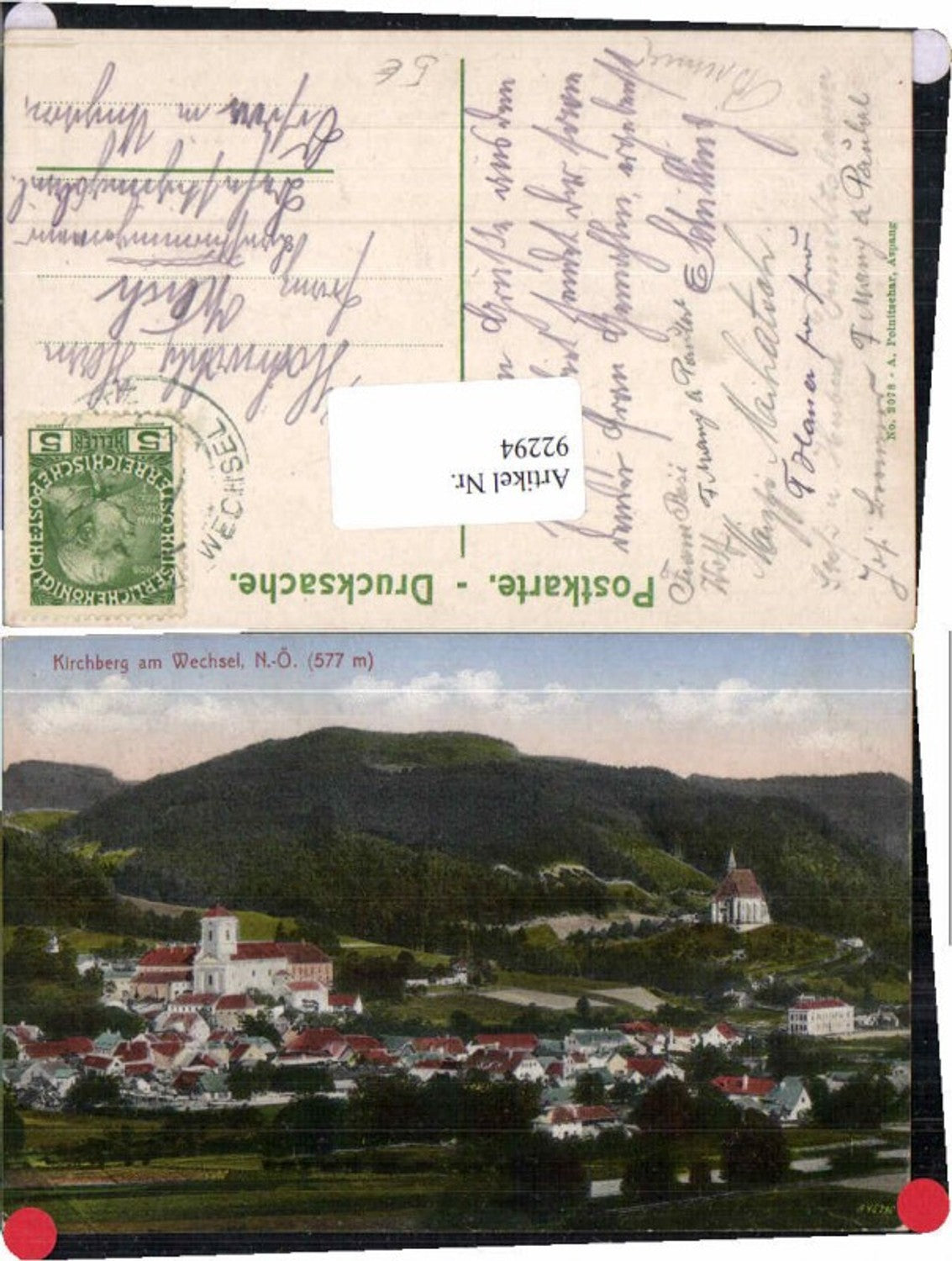 92294,Kirchberg am Wechsel COLOR 1910