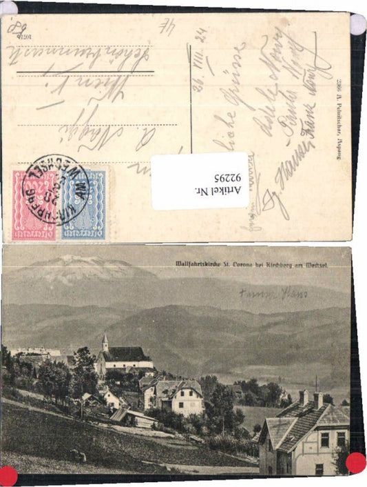 92295,St Corona am Wechsel 1922