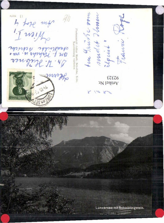 92323,Lunzersee b. Lunz am See 1952