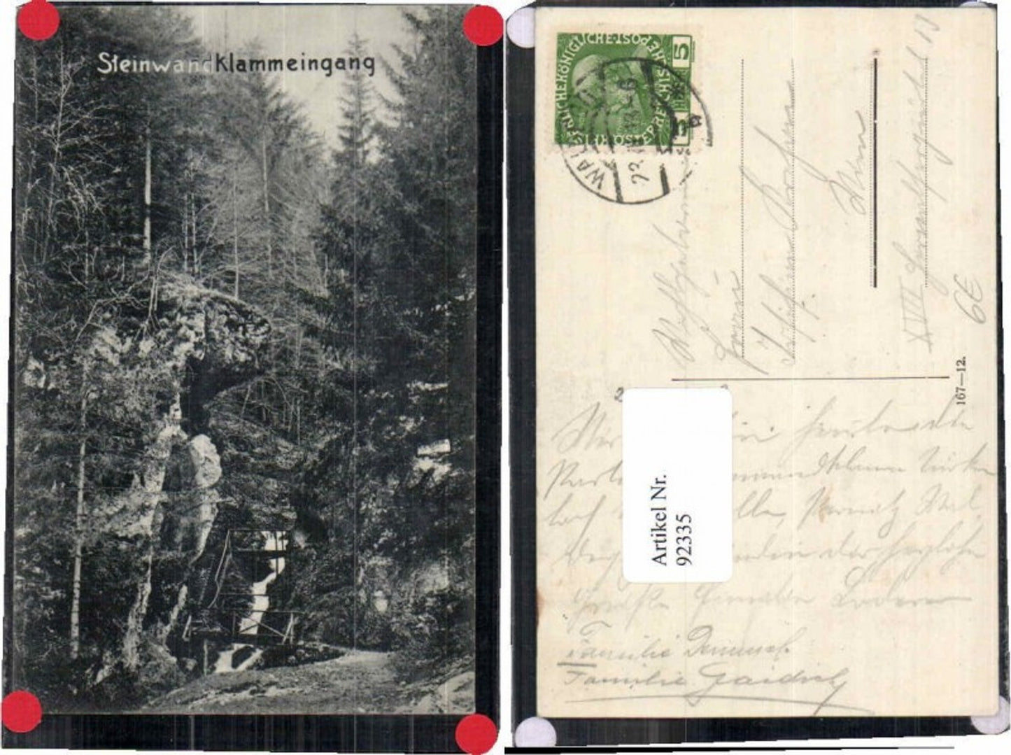 92335,Steinwandklamm Eingang Weissenbach Furth Triesting