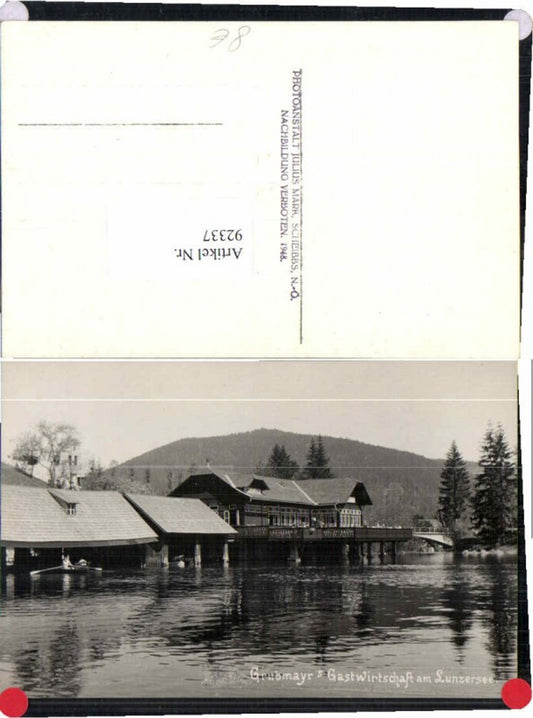 92337,Grubmayrs Gasthaus in Lunz am See Lunzersee 1948