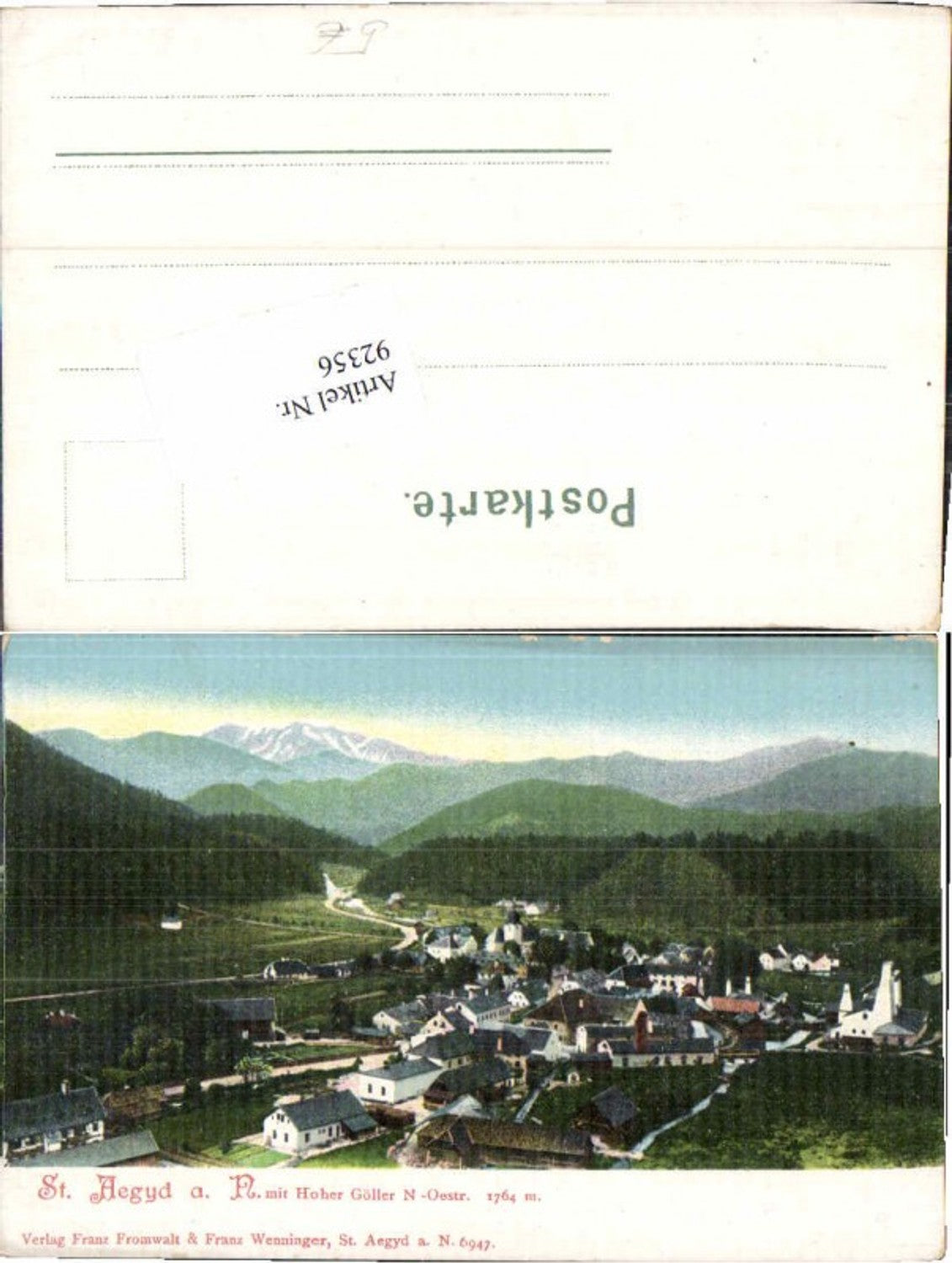 92356,St Aegyd am Neuwalde Totale 1900