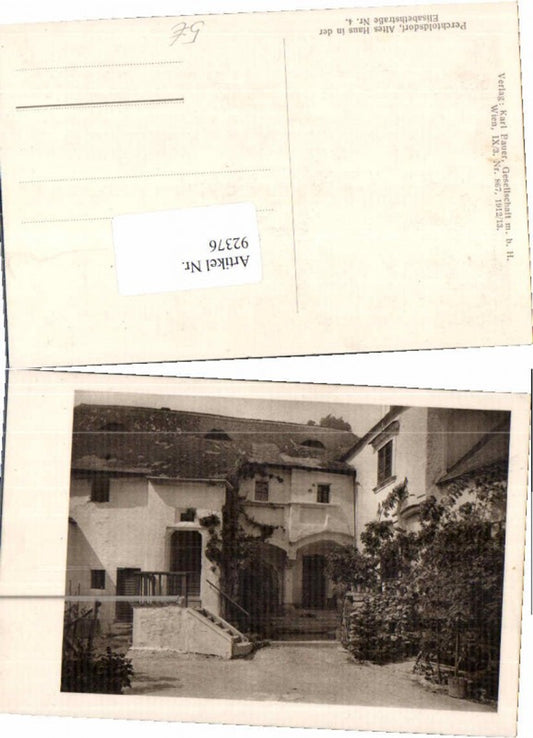 92376,Perchtoldsdorf Altes Haus in d. Elisabethstrasse 4