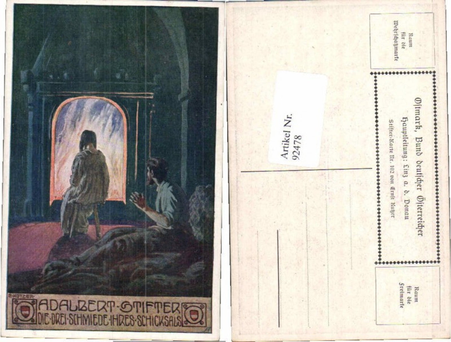 92478, E. Kutzer Ostmark Bund Deutscher Österreicher Nr 102
