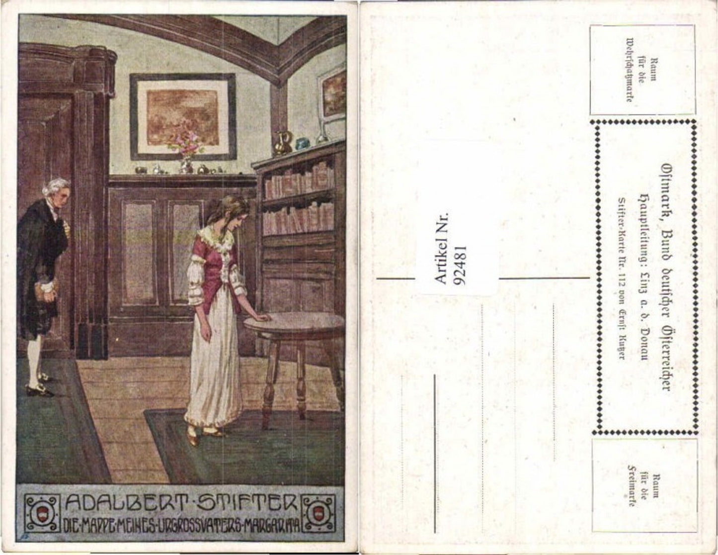 92481,E. Kutzer Ostmark Bund Deutscher Österreicher Nr 112