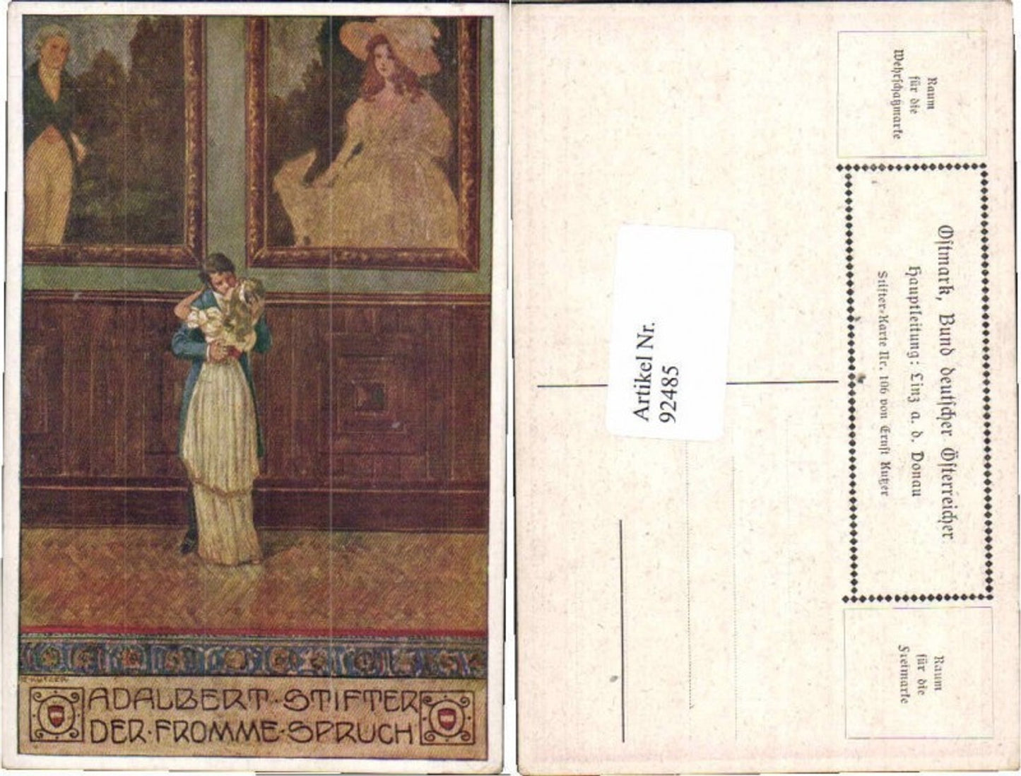 92485,E. Kutzer Ostmark Bund Deutscher Österreicher Nr 106