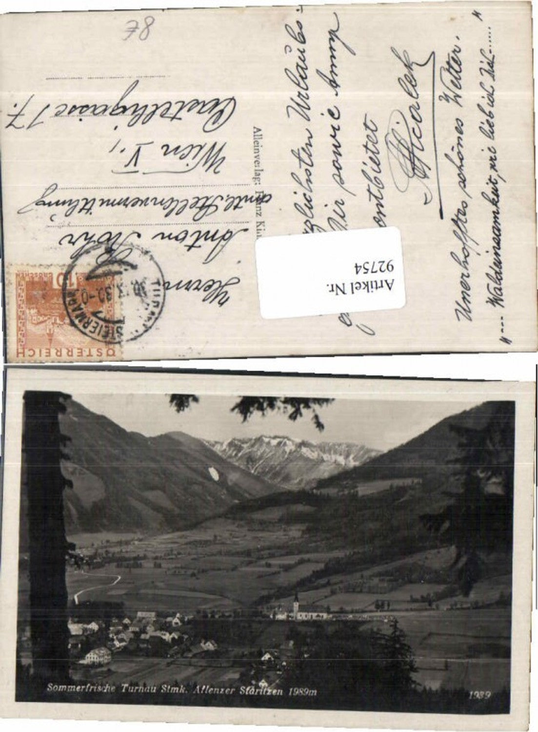 Alte Ansichtskarte – Old Postcard