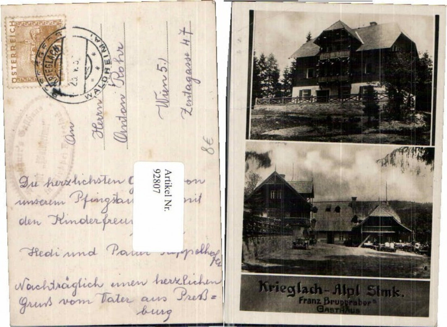 Alte Ansichtskarte – Old Postcard