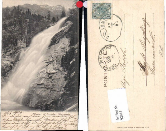 92844,Oberer Krimmler Fall b. Krimml 1904