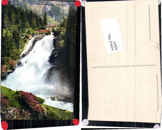 92847,Mittlerer Krimmler Fall Krimml Pinugau Tolle AK 1915