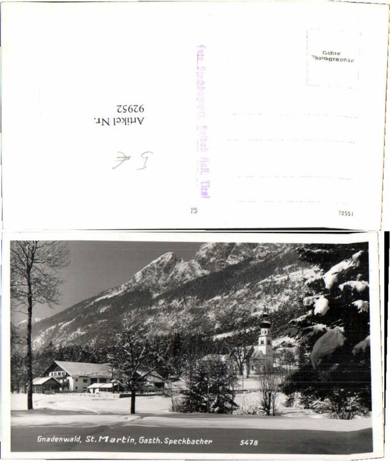 Alte Ansichtskarte – Old Postcard
