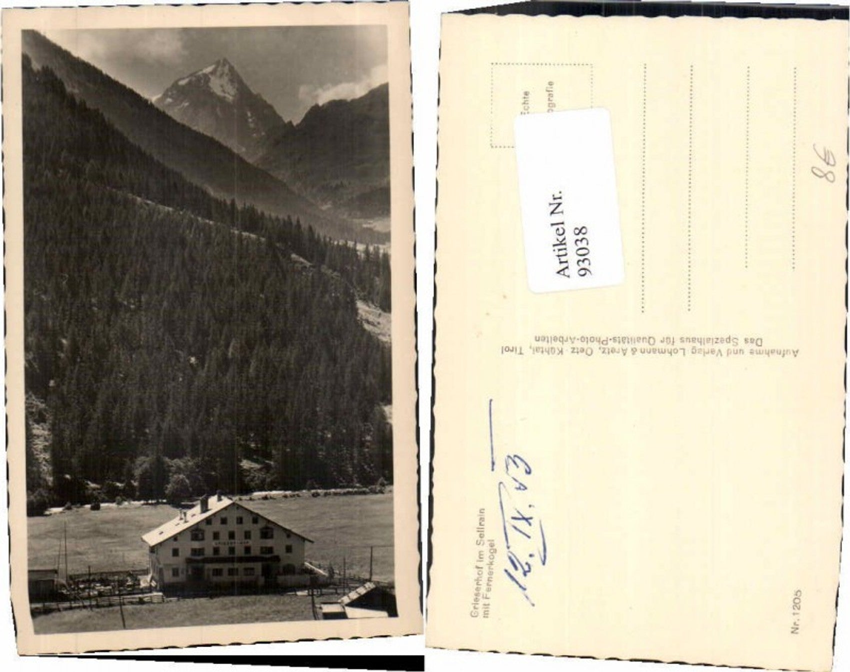 Alte Ansichtskarte – Old Postcard