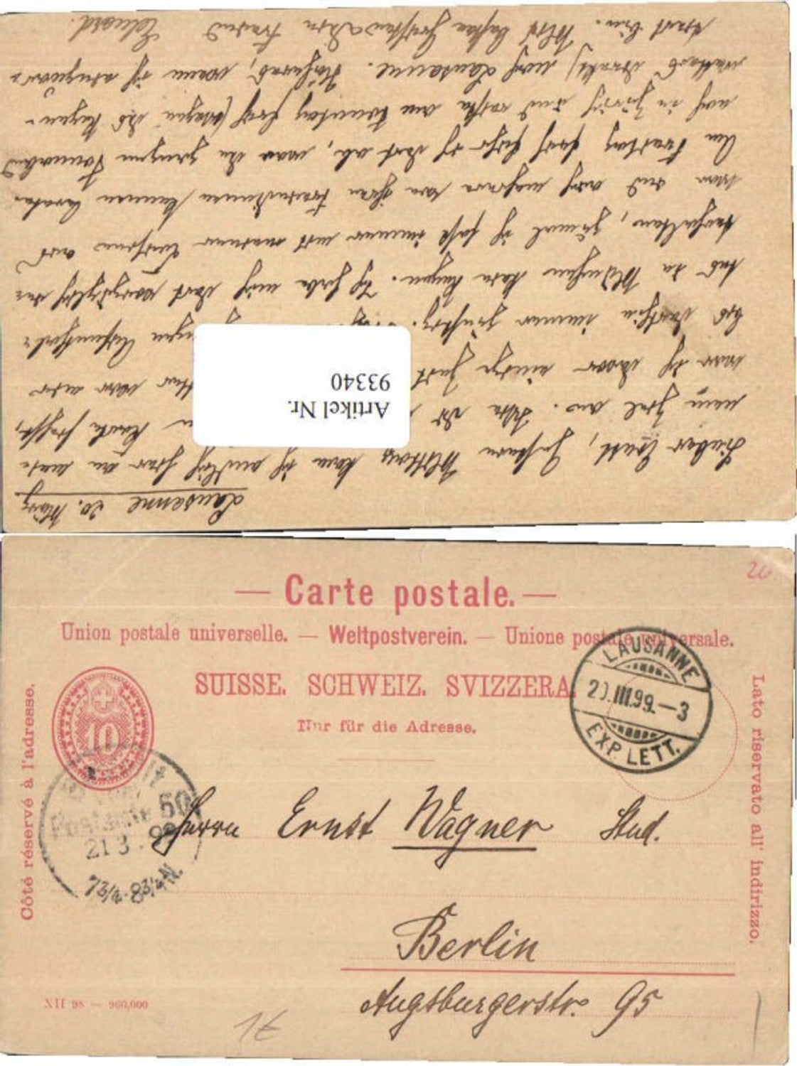 Alte Ansichtskarte – Old Postcard