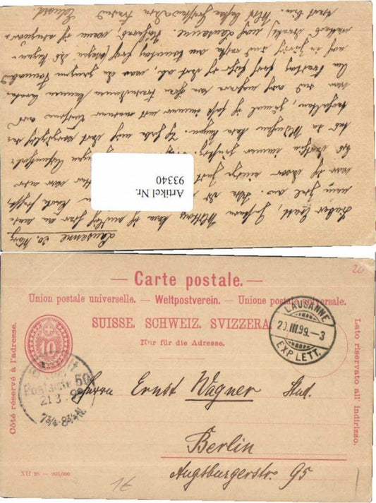 Alte Ansichtskarte – Old Postcard