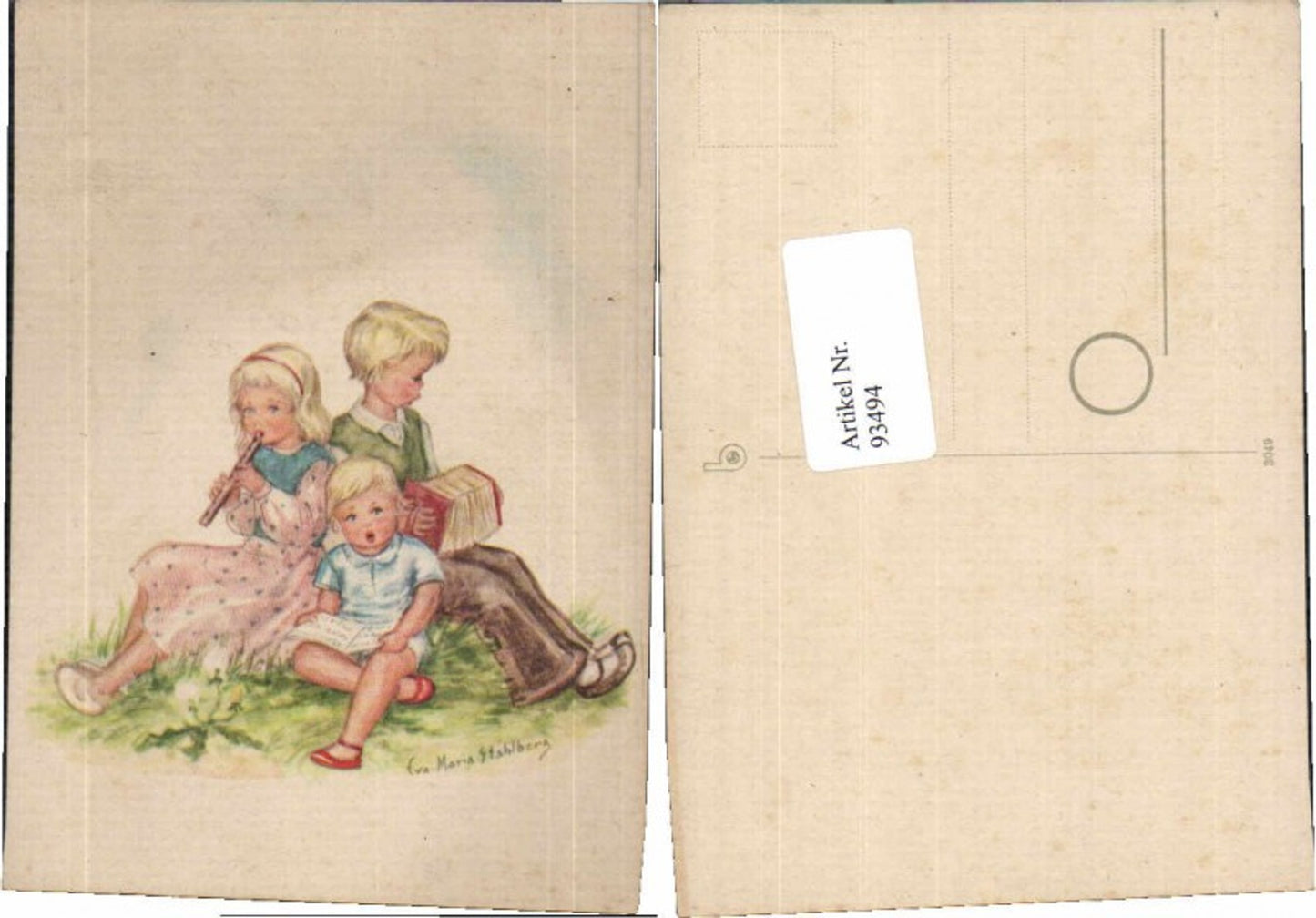 93494,Eva Maria Stahlberg Kinder musizieren Flöte