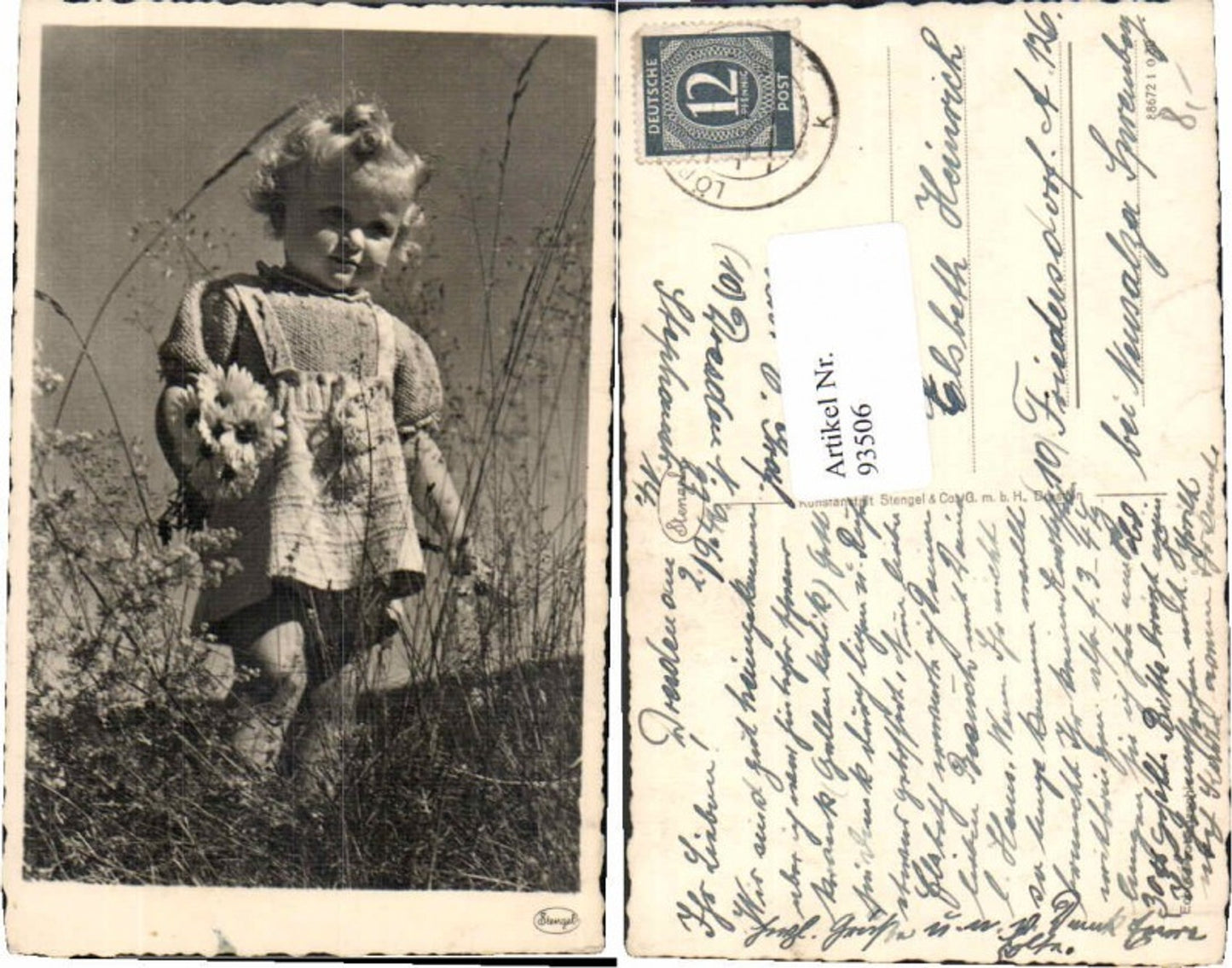 93506,Süsses Mädchen Gänseblümchen