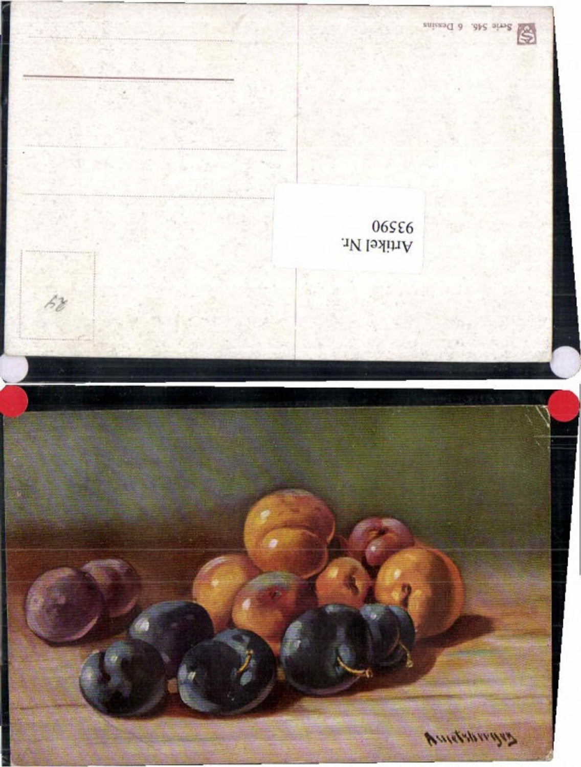 93590,Stilleben Obst Zwetschken Zwetschke Ametsburger sign