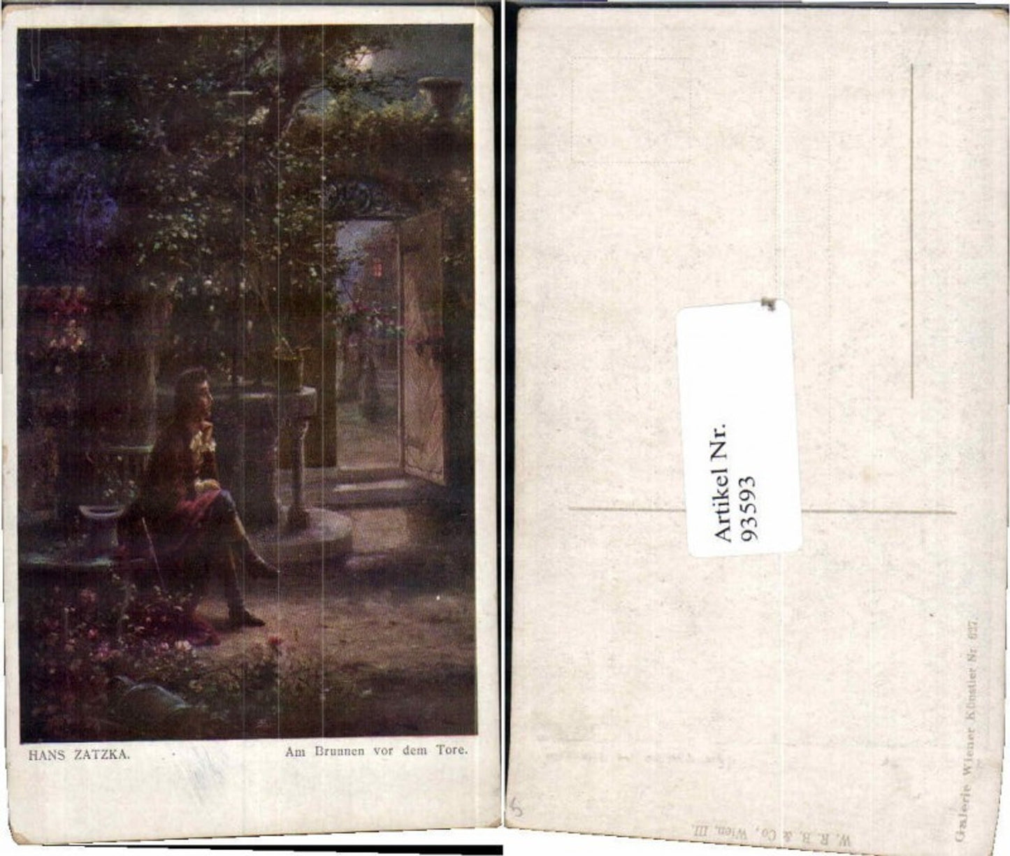 93593,Hans Zatzka Brunnen vor dem Tore Galerie Wiener Künstler