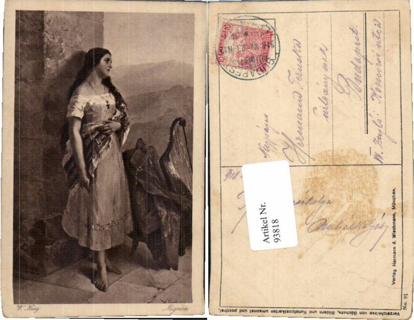 93818,Mignon Gypsy Frau als Zigeuner W. Kray