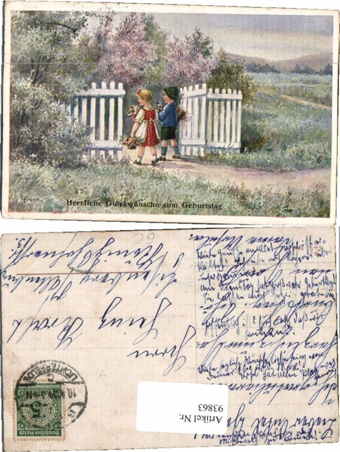 93863,Elly Frank Kinder Geburtstag Landschaft