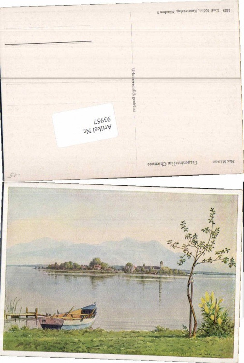 93957,Max Märtens Fraueninsel am Chiemsee pub Köhn 1638