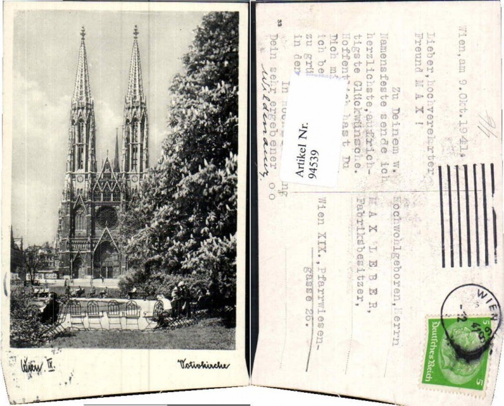 Alte Ansichtskarte – Old Postcard