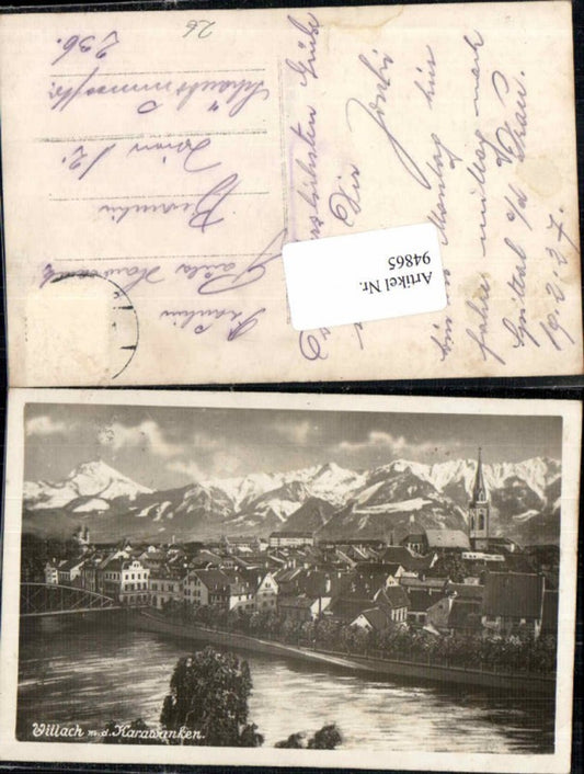 94865,Villach m. Karawanken 1927