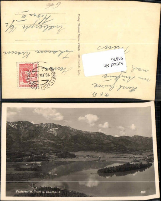 94876,Faakersee Faak Sandbank Insel 1937