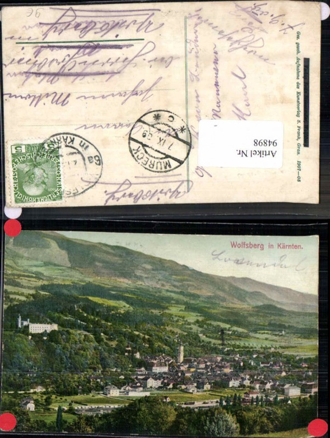 94898,Wolfsberg in Kärnten Tolle COLOR 1907
