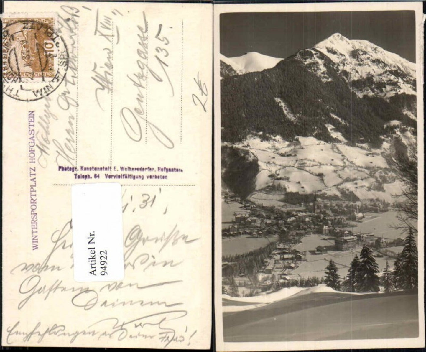 Alte Ansichtskarte – Old Postcard