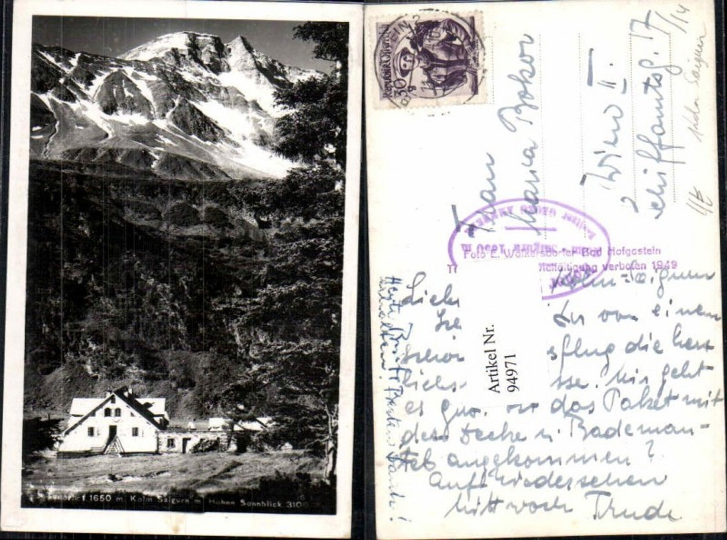 Alte Ansichtskarte – Old Postcard