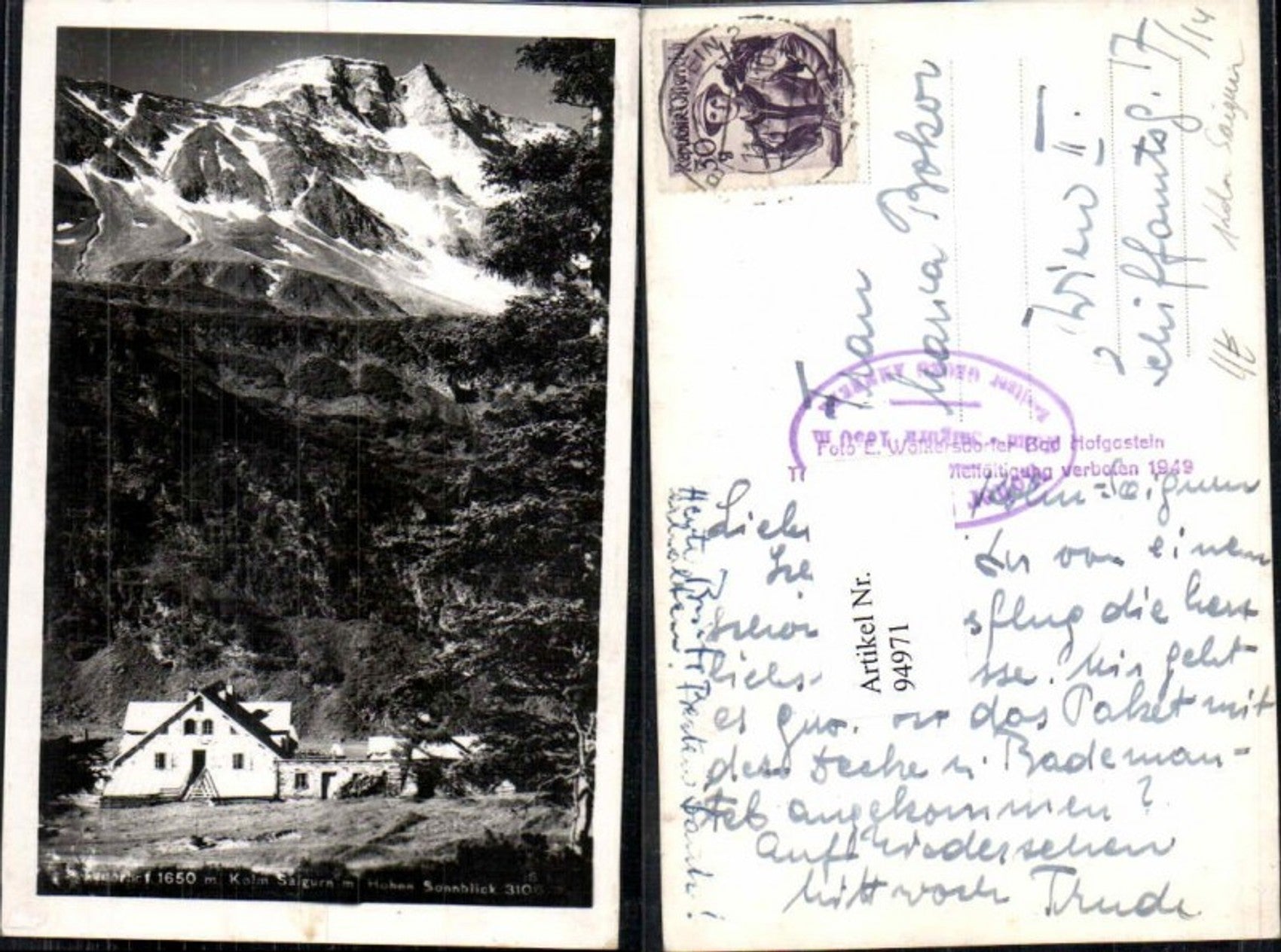 Alte Ansichtskarte – Old Postcard