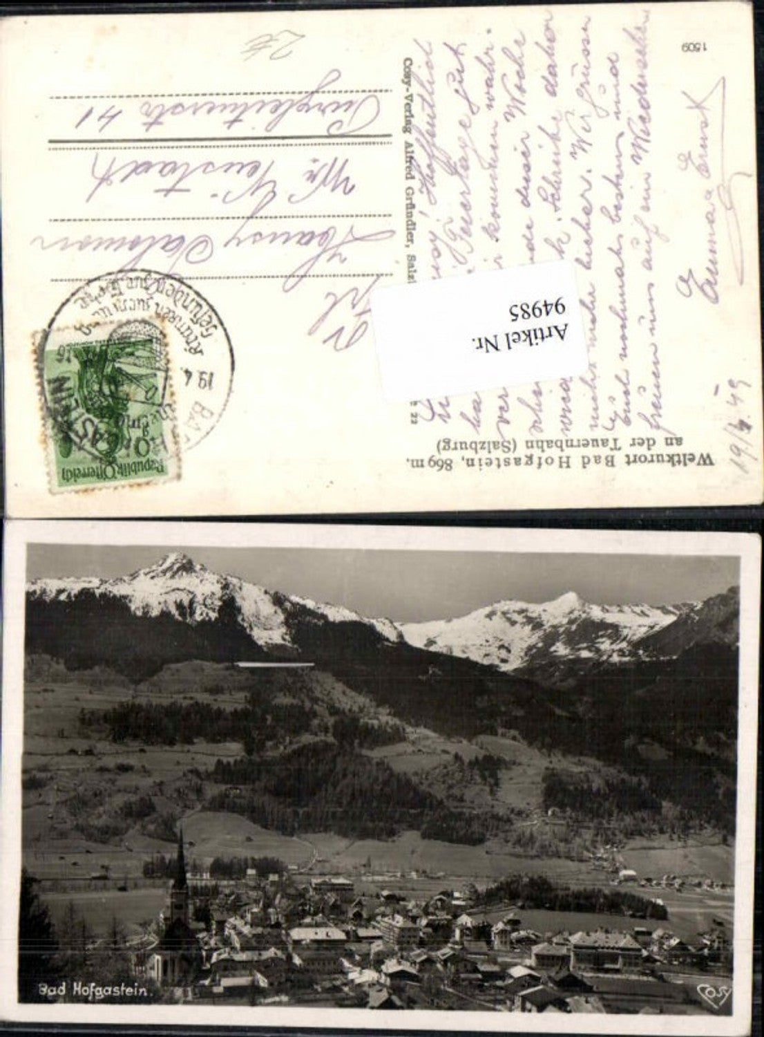 Alte Ansichtskarte – Old Postcard