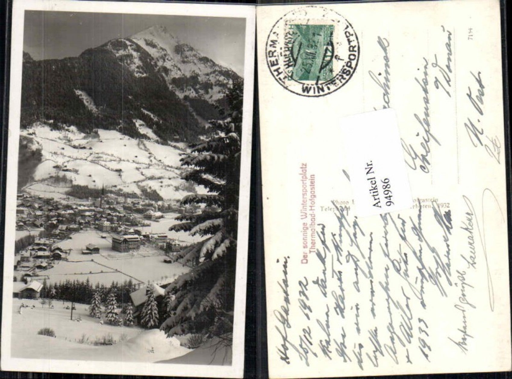 Alte Ansichtskarte – Old Postcard