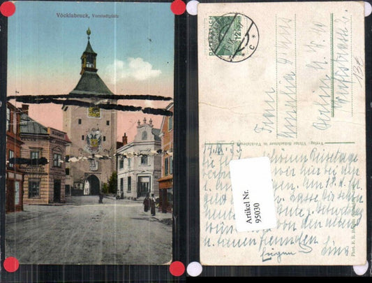 95030,Vöcklabruck Vorstadtplatz Tolle Ansicht 1910