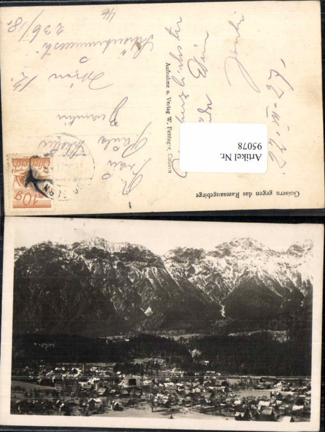 95078,Goisern geg. Ramsaugebirge 1927